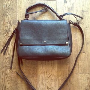 Black leather aldo purse
